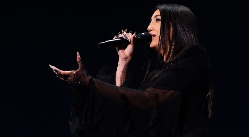 Yuval Raphael bei ihrem Auftritt beim ESC in Basel. Foto: Eurovision Song Contest