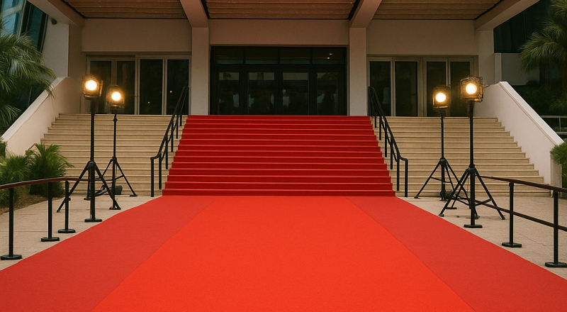 Beim 79. Filmfestival an der französischen Riviera dreht sich alles um Filme, Stars, Outfits - und Statements. Foto: KI-generiert mit ChatGPT